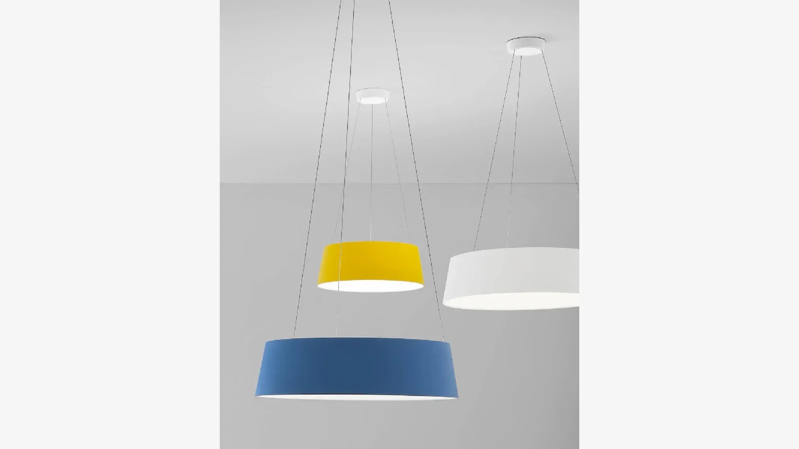 Oxygen suspension lamp by Stilnovo.