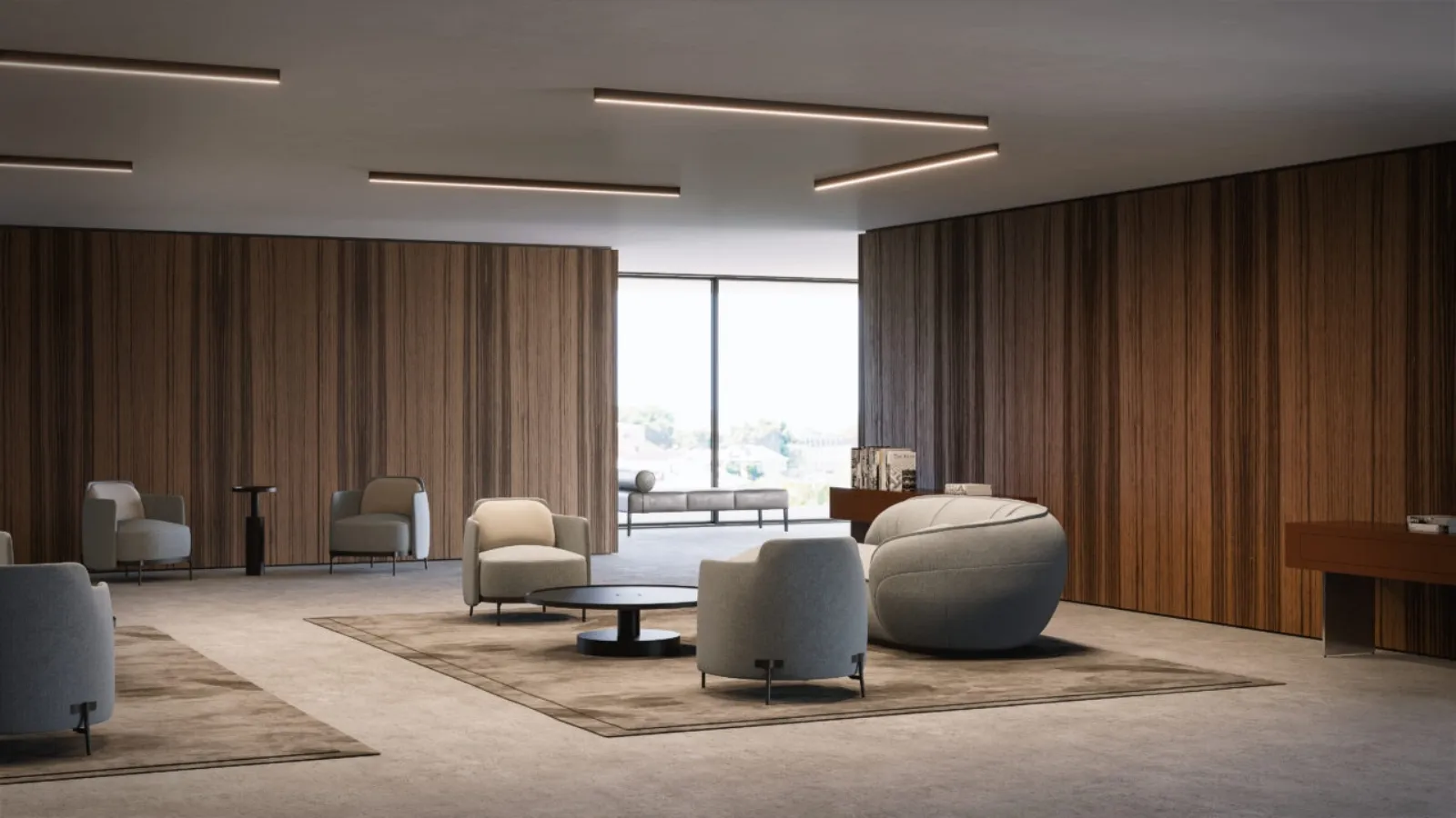 Zirkol Linear Ceiling lamp by ILTI light