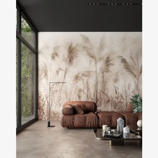 Wallpaper Round in White Ink