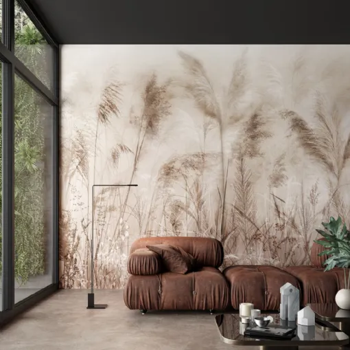 Wallpaper Round in White Ink