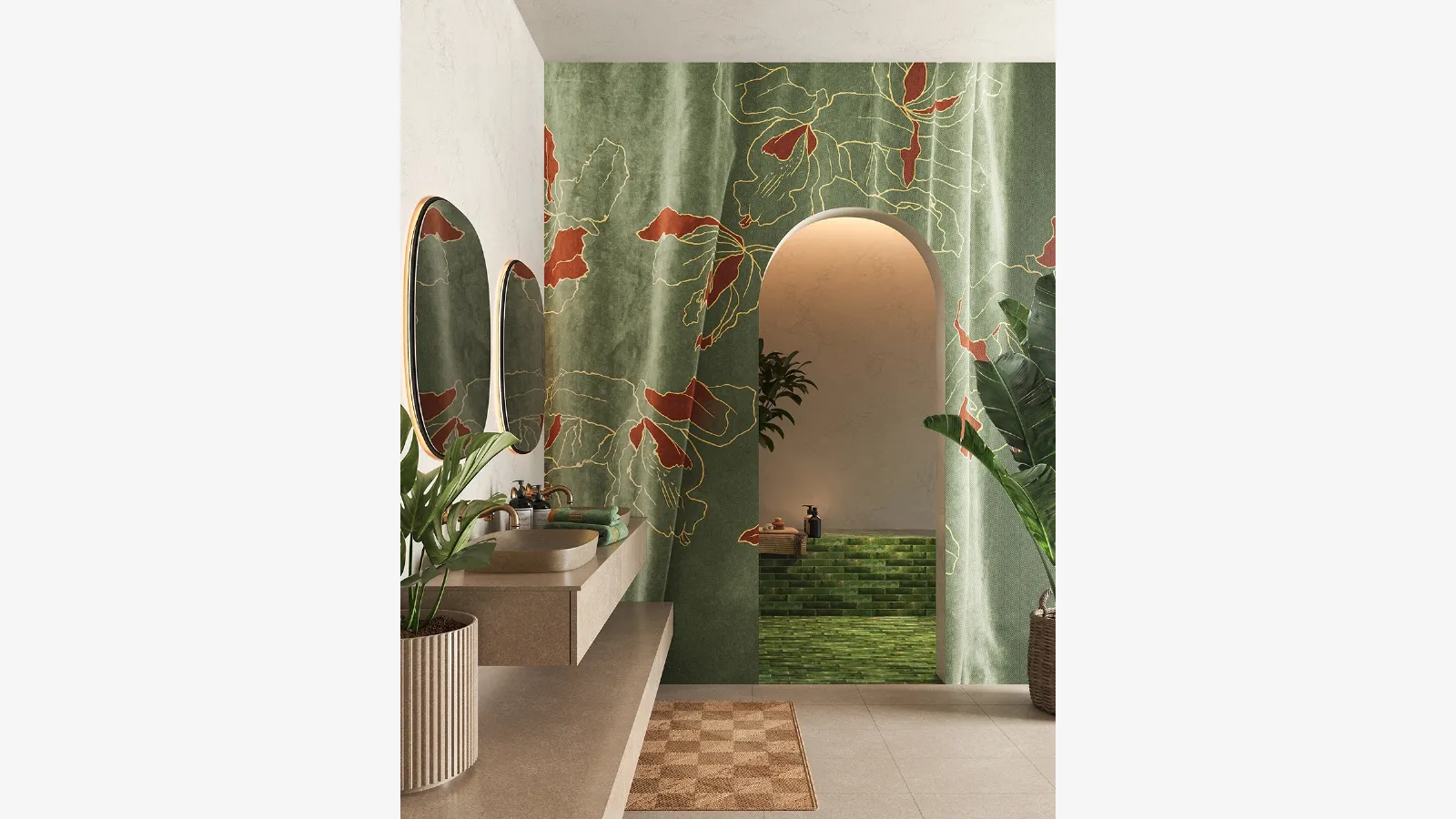 Velvet wallpaper by Inkiostro Bianco.