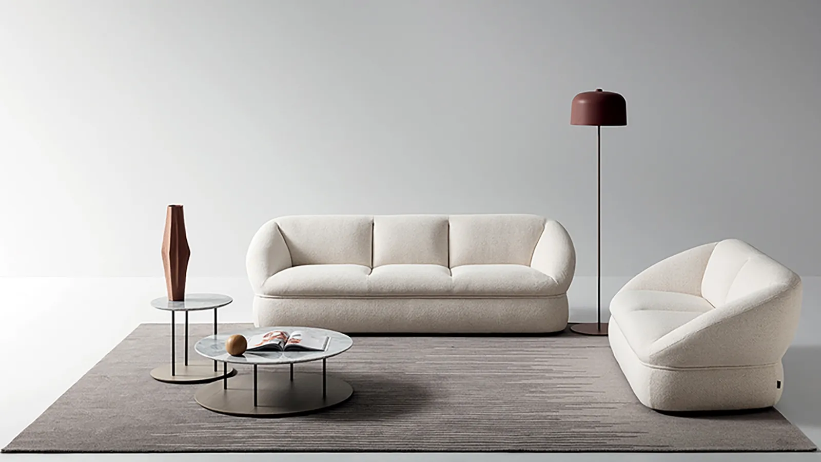 High armchair in upholstered fabric by Ditre Italia.
