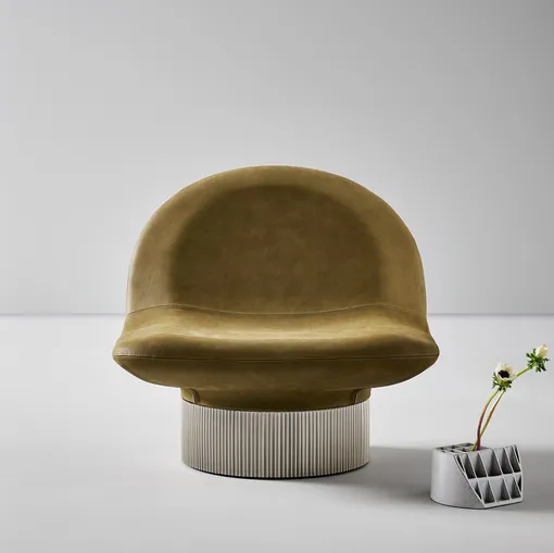 Amour Leather Armchair by Bonaldo