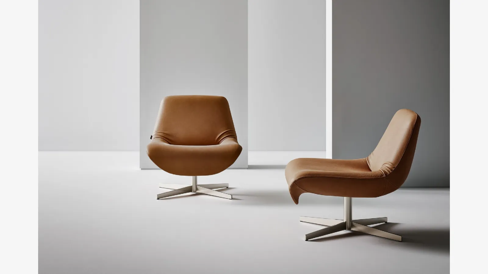 Elisone leather armchair by Bonaldo