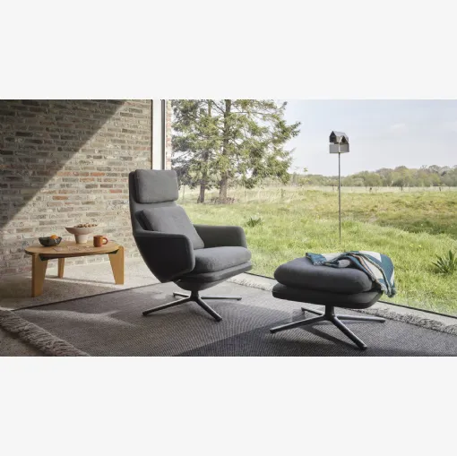Grand Relax Chair & Ottoman by Vitra.