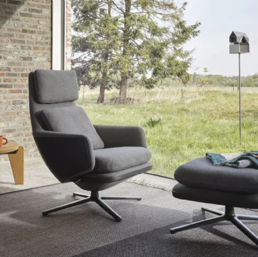 Grand Relax Chair & Ottoman by Vitra.