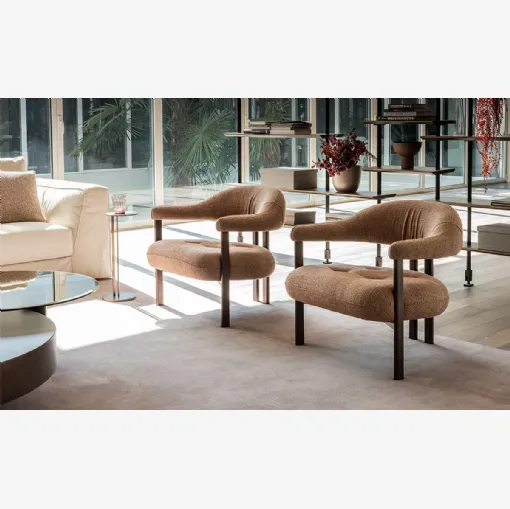 Greta Lounge fabric armchair by Cattelan Italia