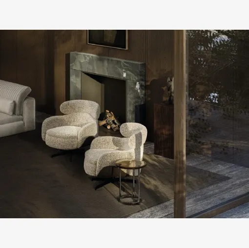 Leonard Upholstered Armchair by Molteni & C