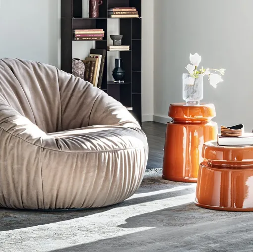 Peggy Turn upholstered armchair by Cattelan Italia