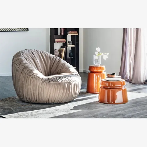 Peggy Turn upholstered armchair by Cattelan Italia