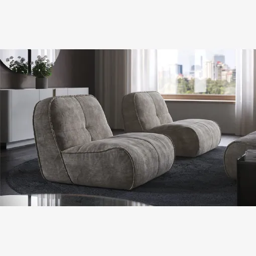 Spencer upholstered armchair by Cattelan Italia