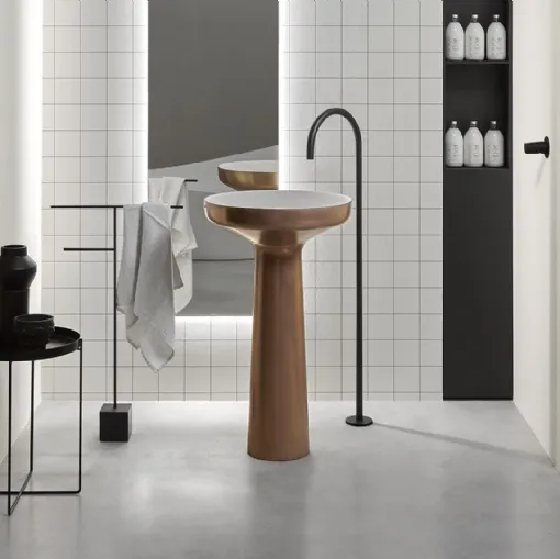 Antoniolupi's Ago85 pedestal washbasin