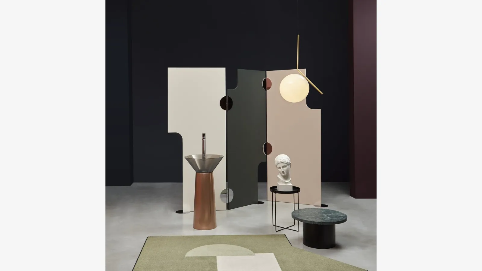 Albume by Antoniolupi column washbasin