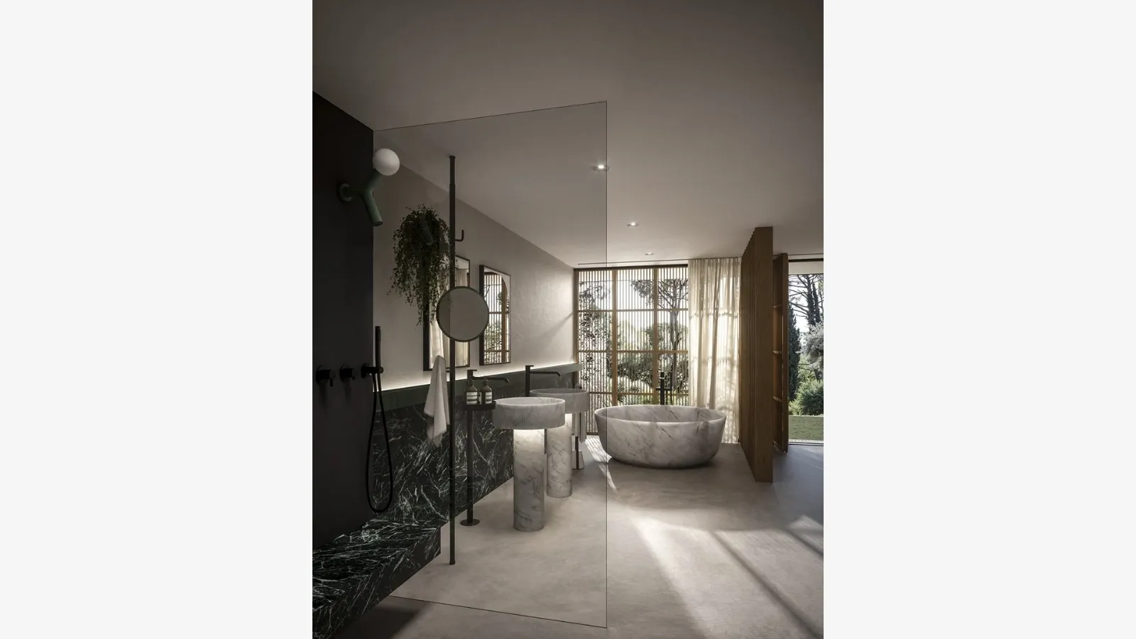 Antoniolupi's Filorigo pedestal sink