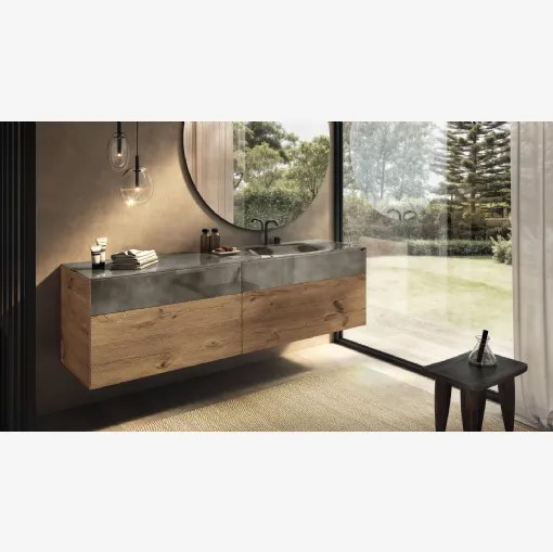 Integrated glass sink 36e8 by Lago