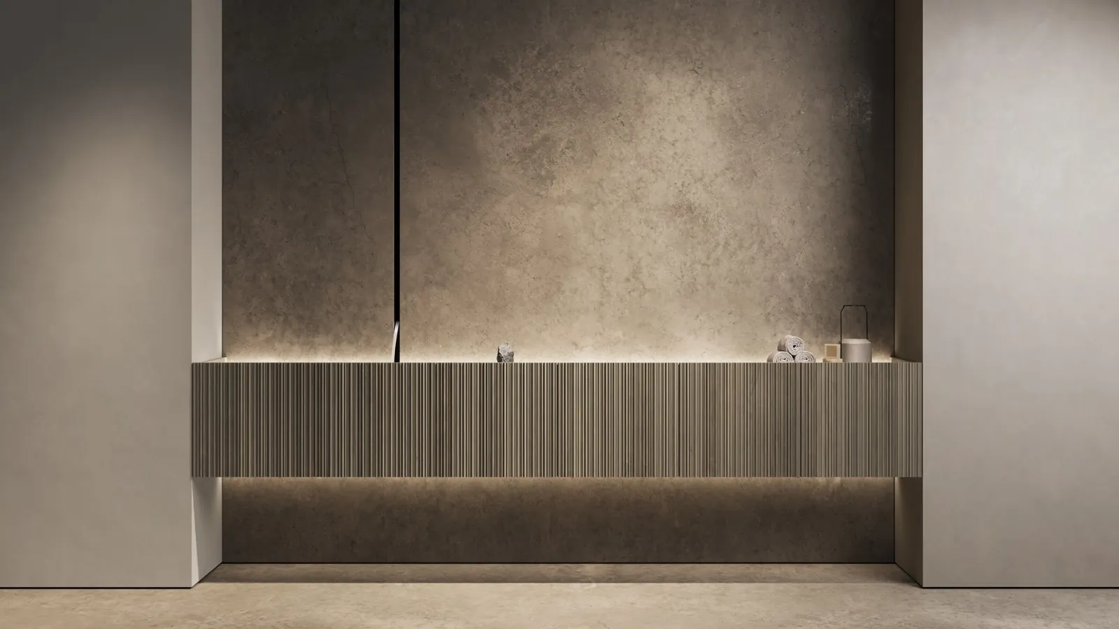 Linedacqua suspended bathroom vanity unit by Antoniolupi