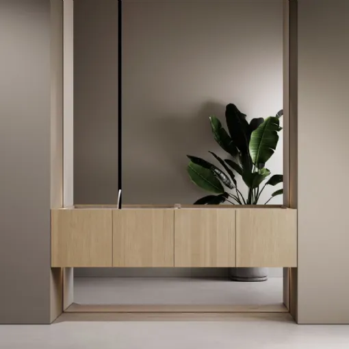 Suspended bathroom cabinet Linedacqua by Antoniolupi