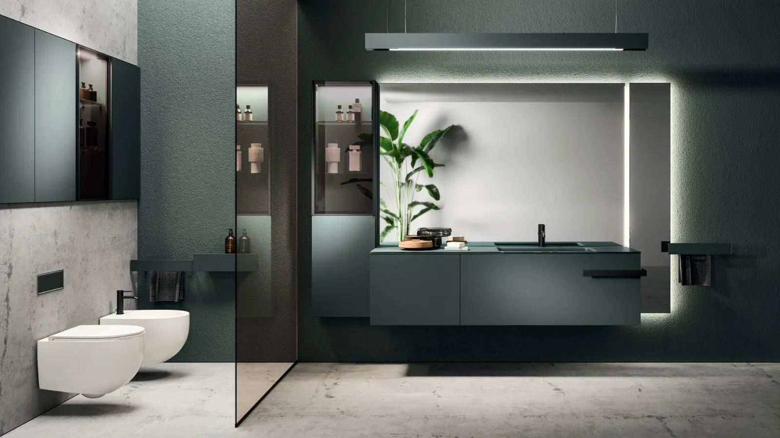 Lympha 03 Wall-Mounted Bathroom Cabinet by Arrital