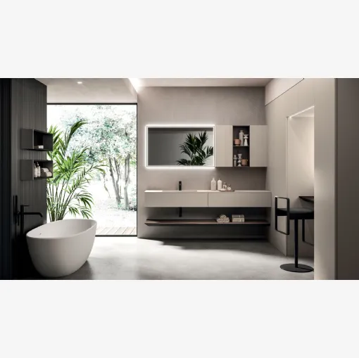 Lympha 04 Wall-Mounted Bathroom Cabinet by Arrital