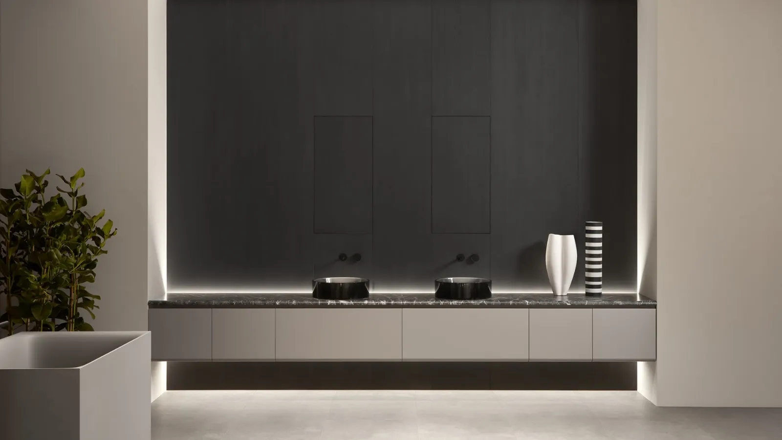Suspended bathroom cabinet Okura by Antoniolupi