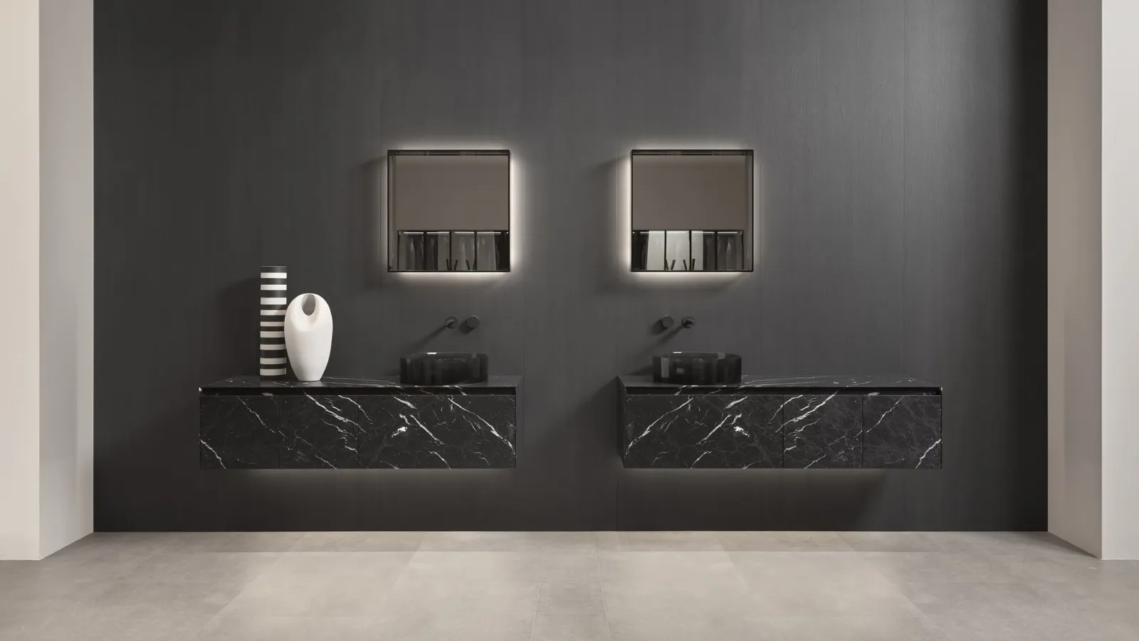 Antoniolupi's Pantarei_Stone suspended bathroom cabinet