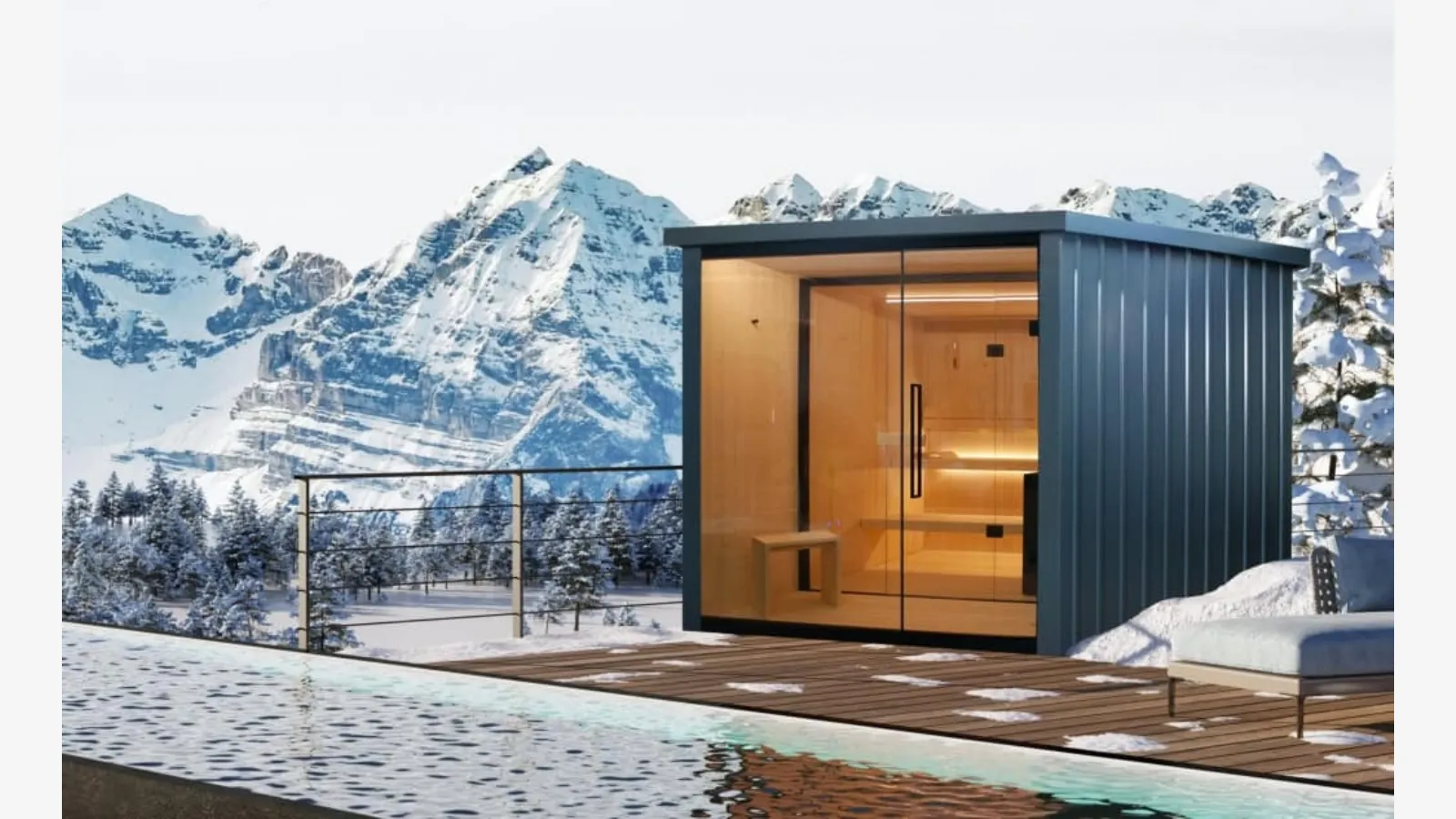 Outdoor sauna Oasis by Megius.