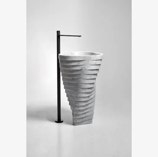 Antoniolupi's Vortice marble design washbasin.