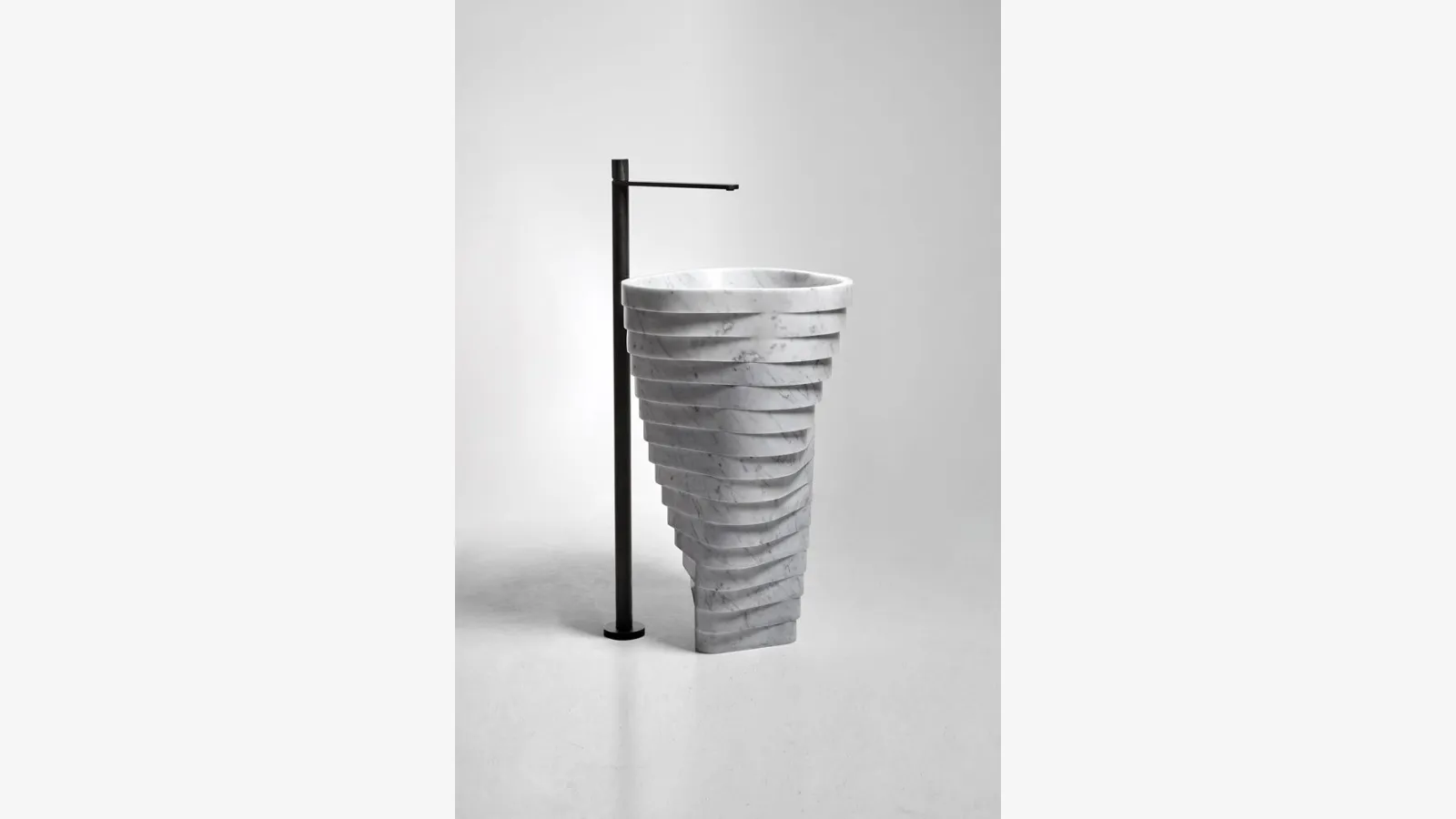 Antoniolupi's Vortice marble design washbasin.
