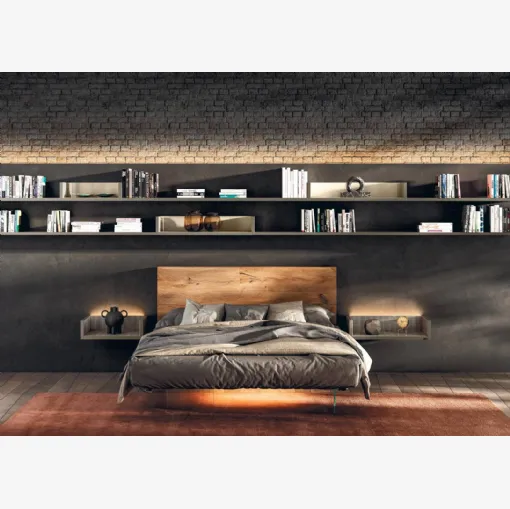 Air Bed 1521 with Lago wood headboard