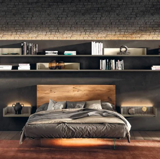 Air Bed 1521 with Lago wood headboard