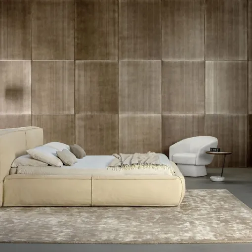 Bonaldo's Fluff leather bed