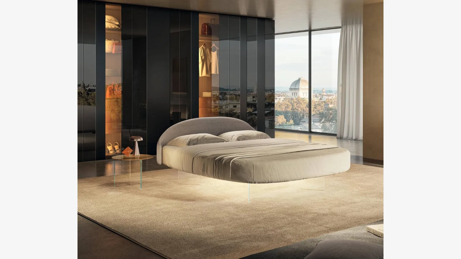 Roundy Air double bed by Lago