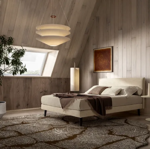 One and a half square bed Tobia by Twils
