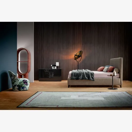 Twils' glossy black lacquered Tetris chest of drawers