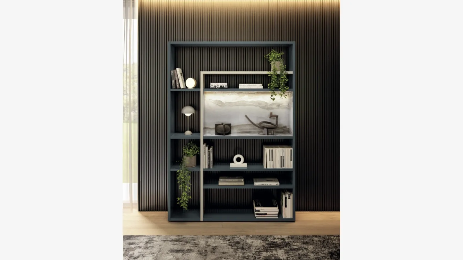 Lago 30mm 2733 wall-mounted bookshelf