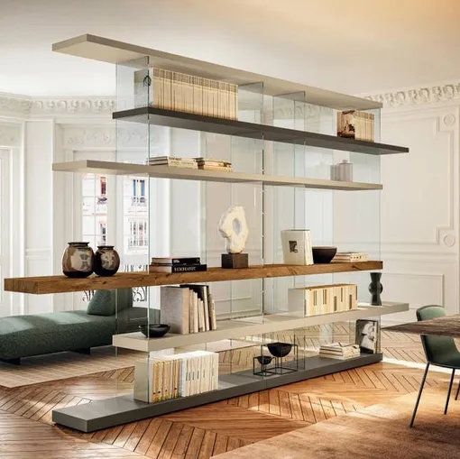 Air 1240 room divider bookcase by Lago