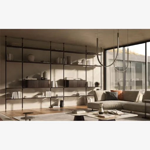 Modular bookcase Harbour by Cattelan Italia.