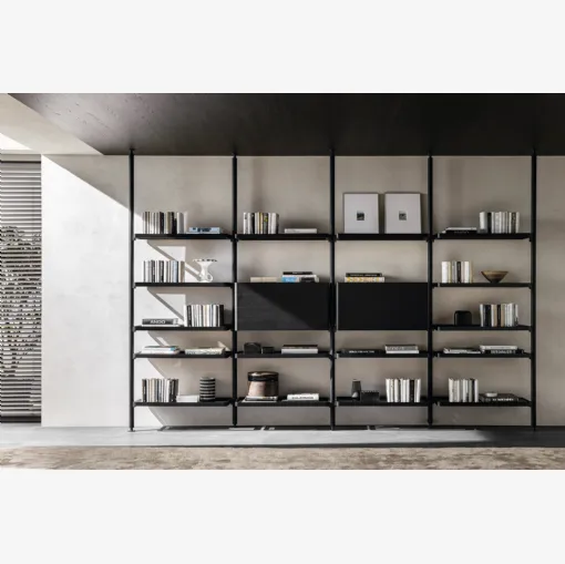 Hector bookcase in wood by Molteni & C