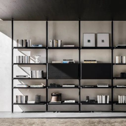 Hector bookcase in wood by Molteni & C