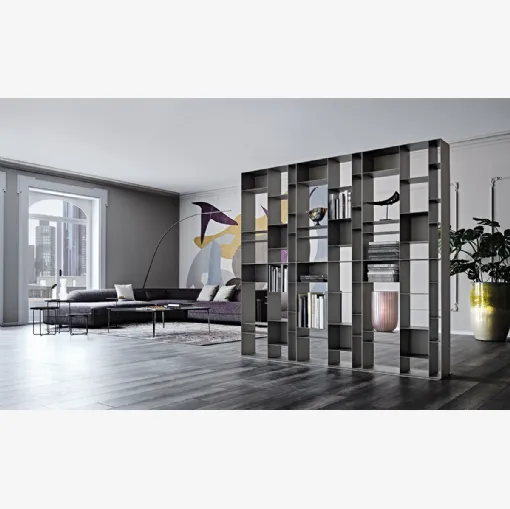 Latitude room divider bookcase by Cattelan Italia