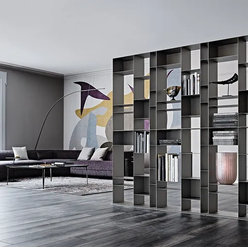 Latitude room divider bookcase by Cattelan Italia