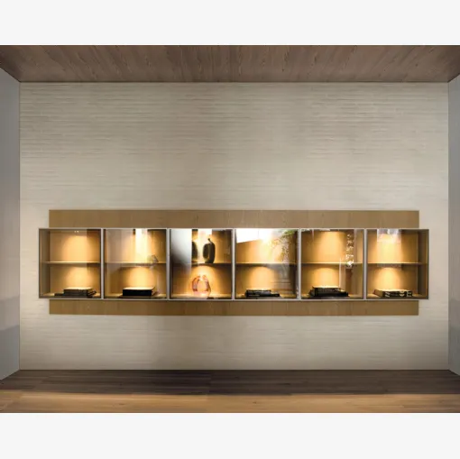 Pass-Word Grid Up Wall Unit Bookcase by Molteni & C