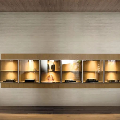 Pass-Word Grid Up Wall Unit Bookcase by Molteni & C
