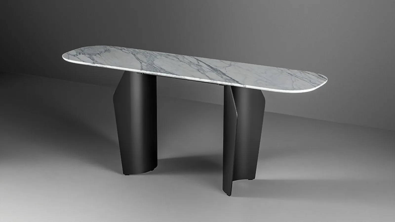 Mobile entrance Flame Console in Bonaldo Marble