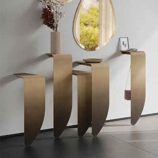 Peninsula metal console by Cattelan Italia