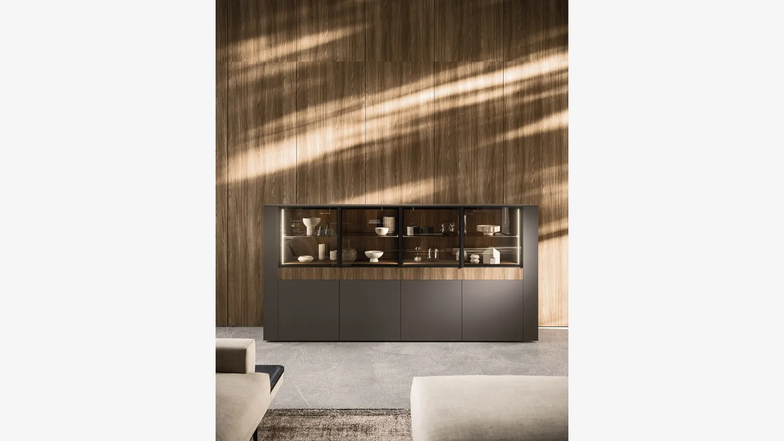 Arrital Wall Unit with Display Cabinet