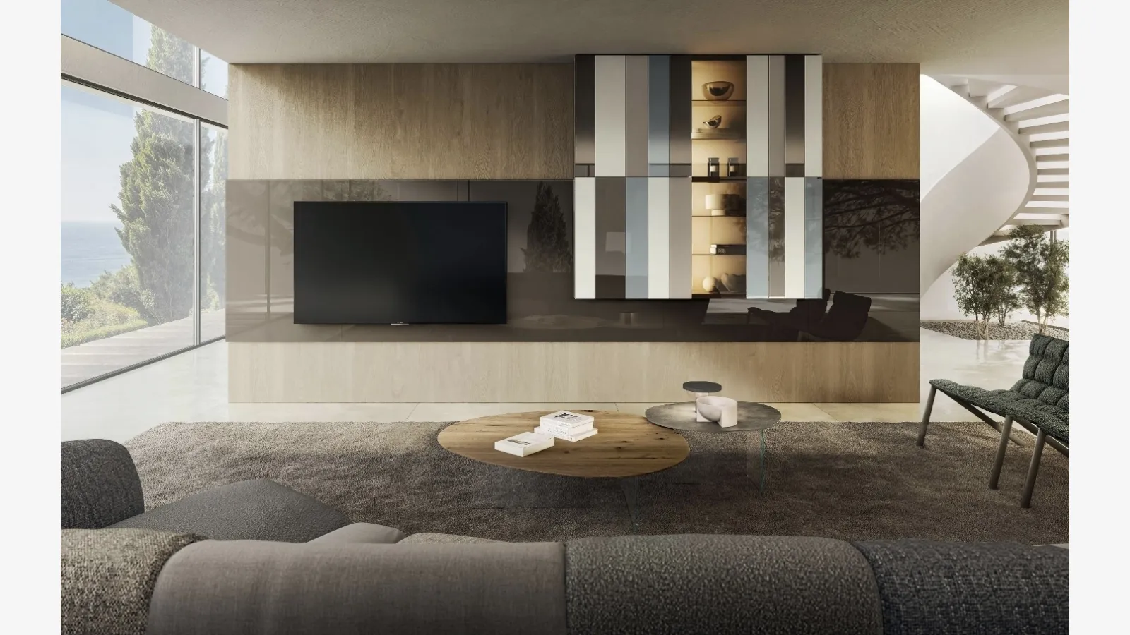 NOW 2921 fitted wall unit by Lago.