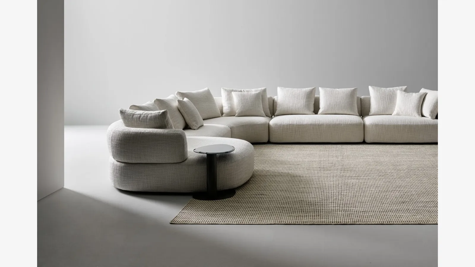 Aldebaran sofa with chaise lounge by Bonaldo
