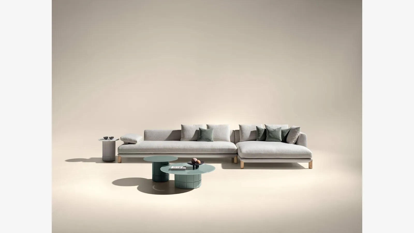 Sofa with peninsula Altana by Lago