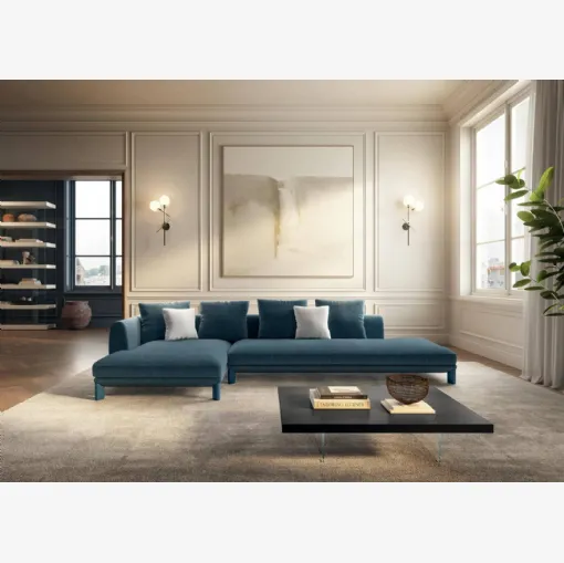 Sofa with peninsula Altana by Lago
